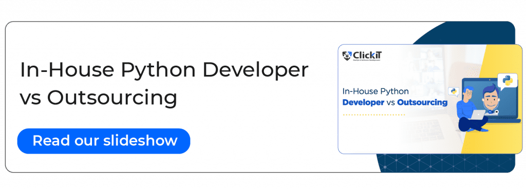 in house python developer vs outsourcing slideshow