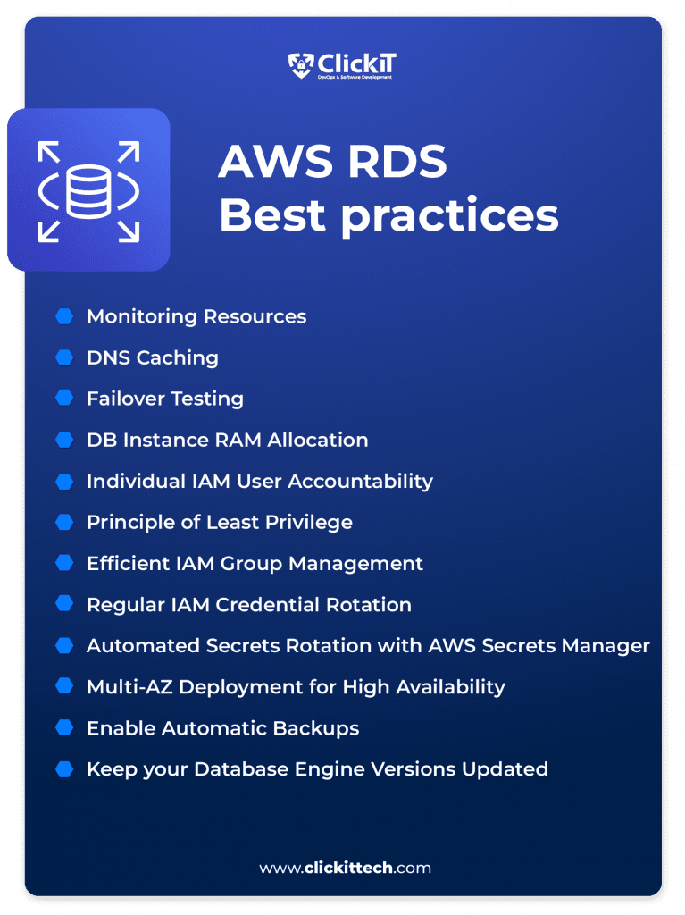 aws rds vs aurora: RDS best practices