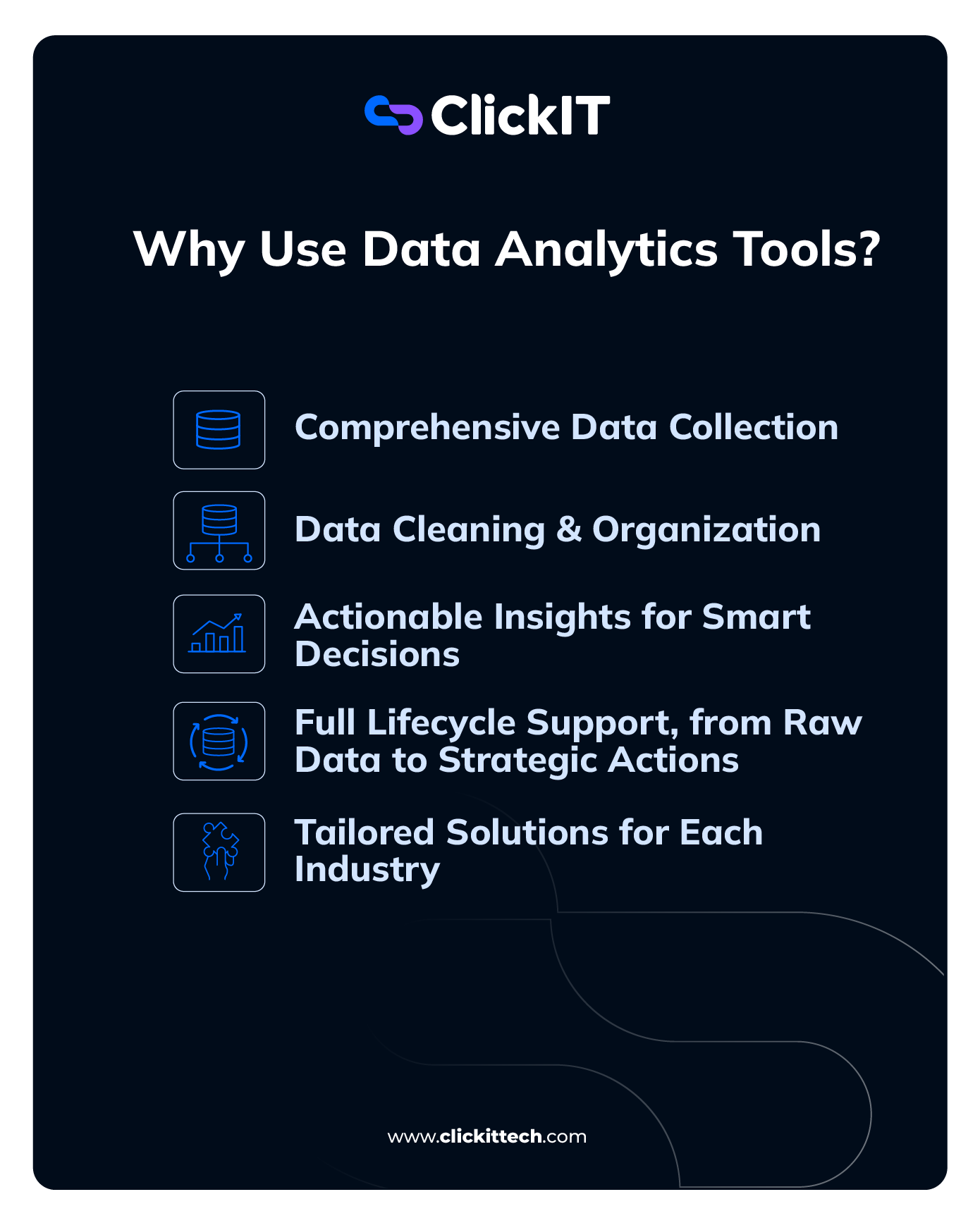 Data Analytics Tools List 2025: Top Industry-Specific Picks | ClickIT