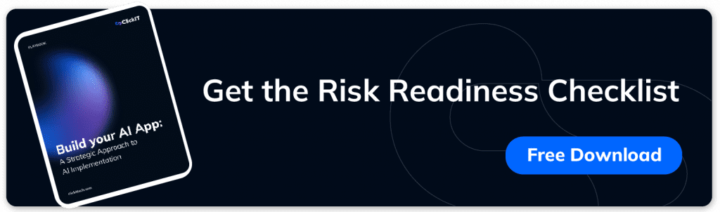 Risk readiness checklist by ClickIT