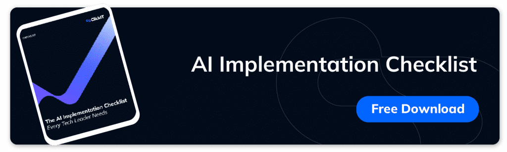 AI implementation checklist by ClickIT