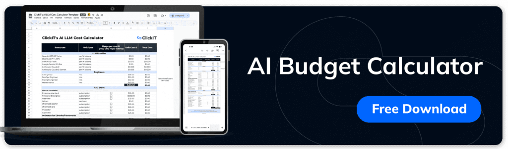 AI estimation cost calculator by ClickIT
