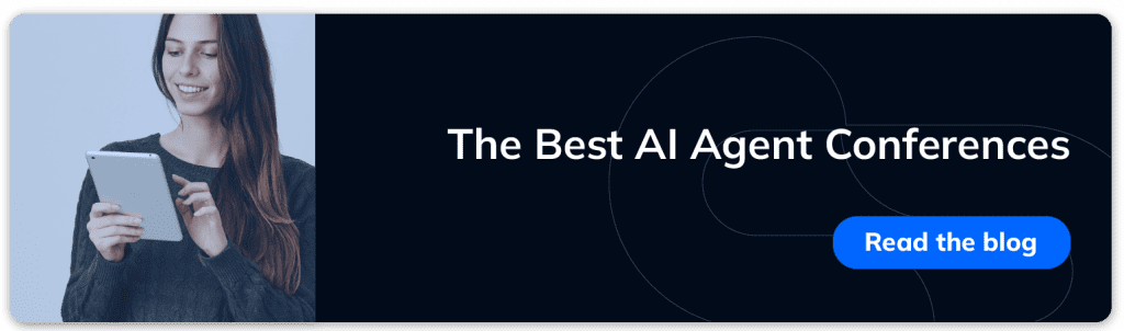 the best AI agent conferences blog by ClickIT