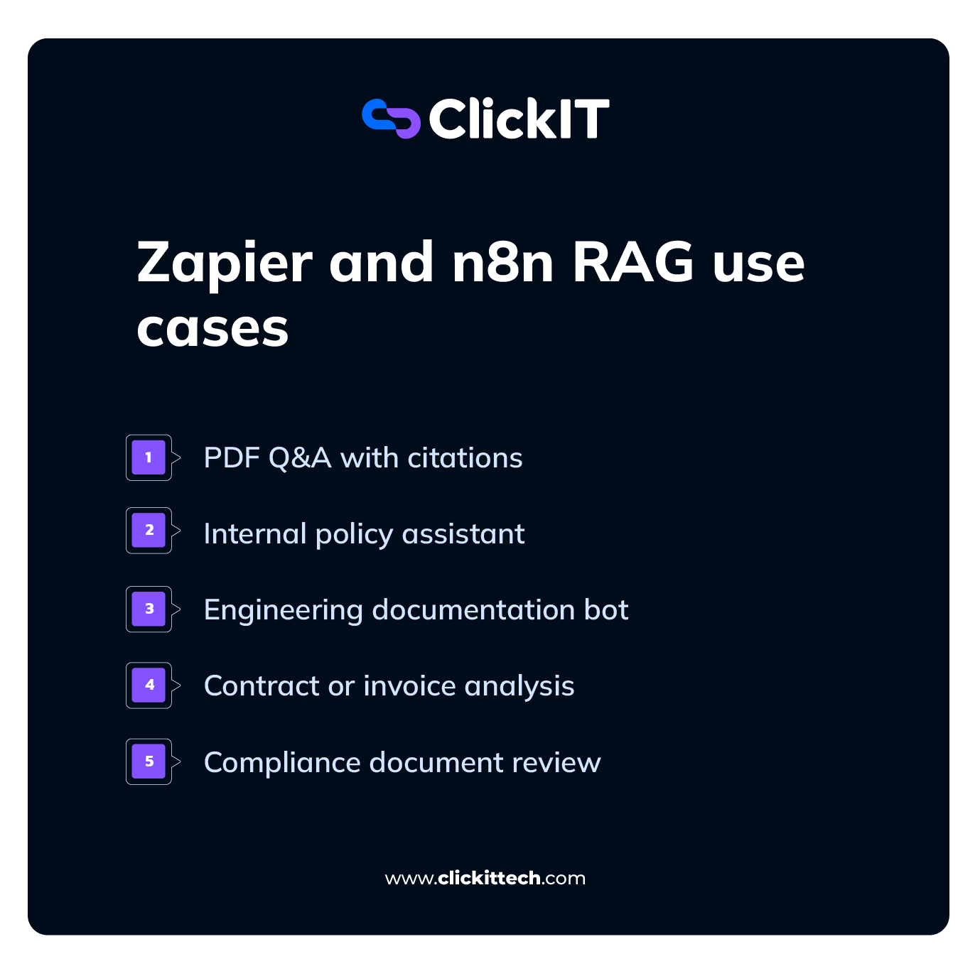 Zapier and n8n RAG use cases