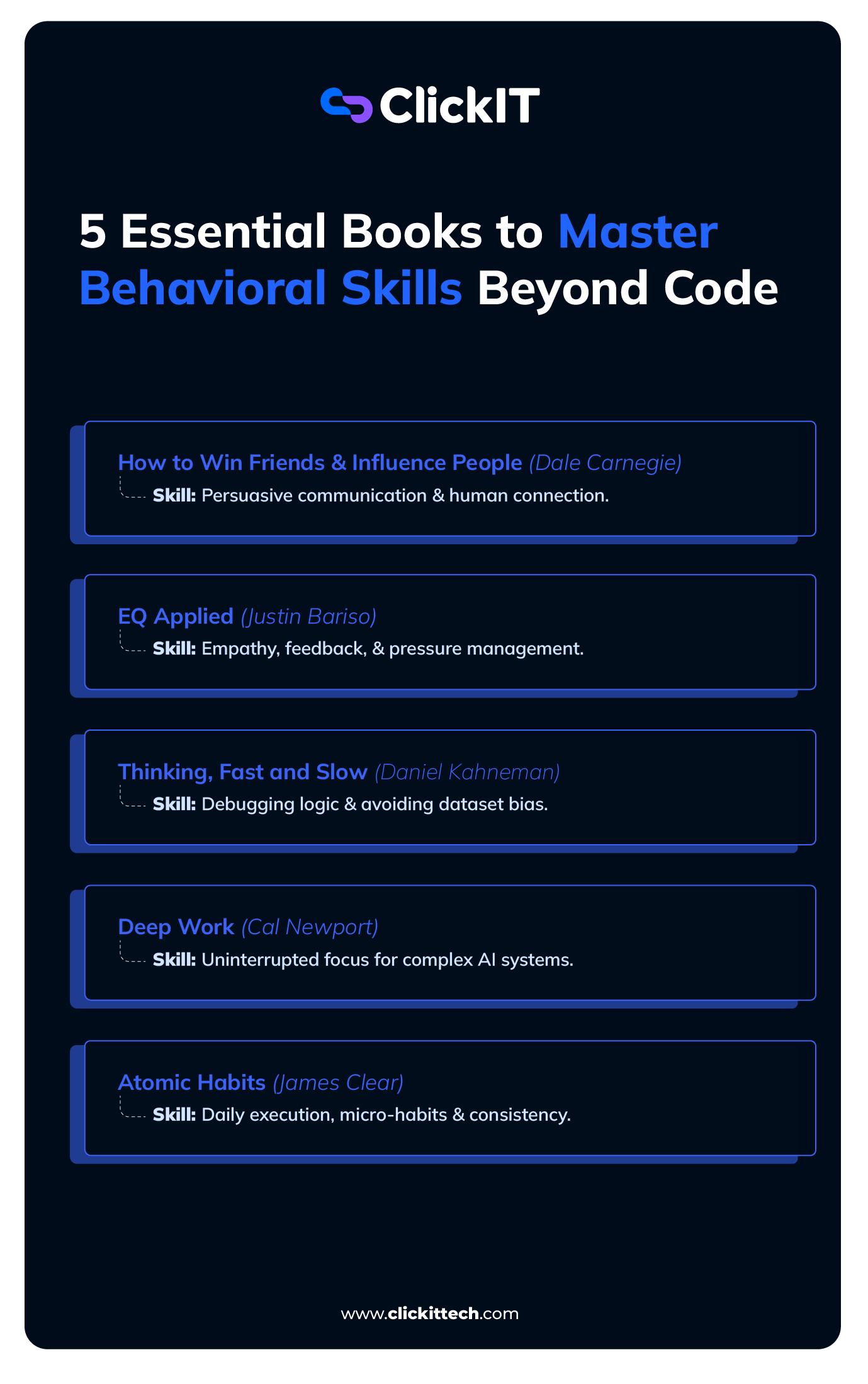 Soft Skills for AI and Software Engineers: Recommended books 